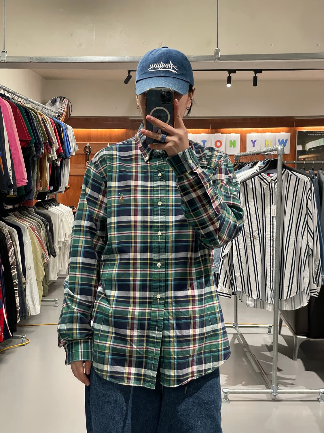 폴로 랄프 로렌 체크 셔츠   상품이미지2