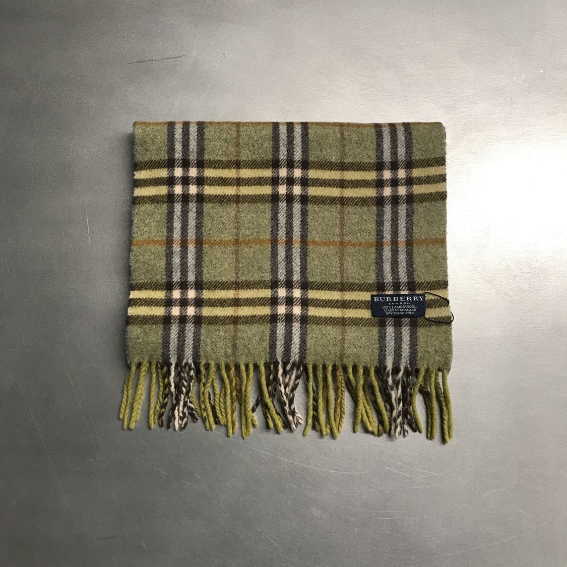 버버리 정품 램스울 머플러 그린 상품이미지1