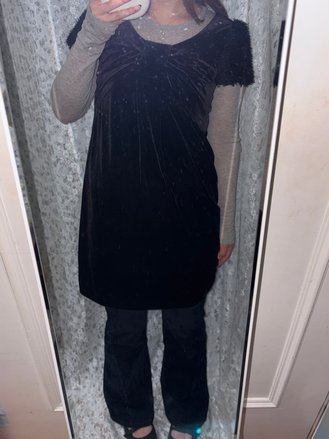 Velvet ribbon one piece 상품이미지5