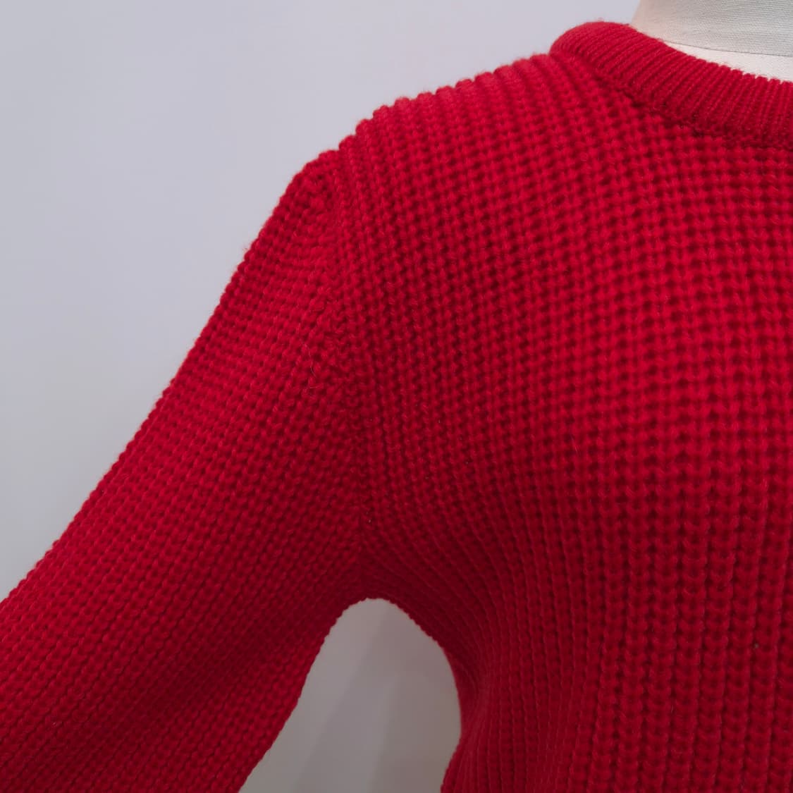 DON JADE 레드 울혼방 니트 상품이미지5