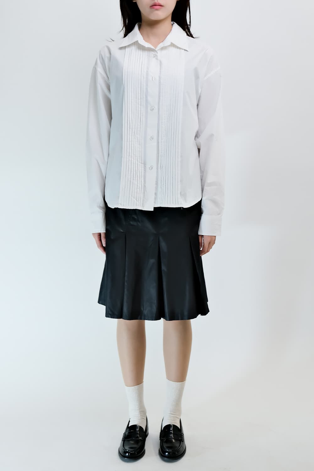 Pin Tuck Shirt Blouse F 상품이미지9