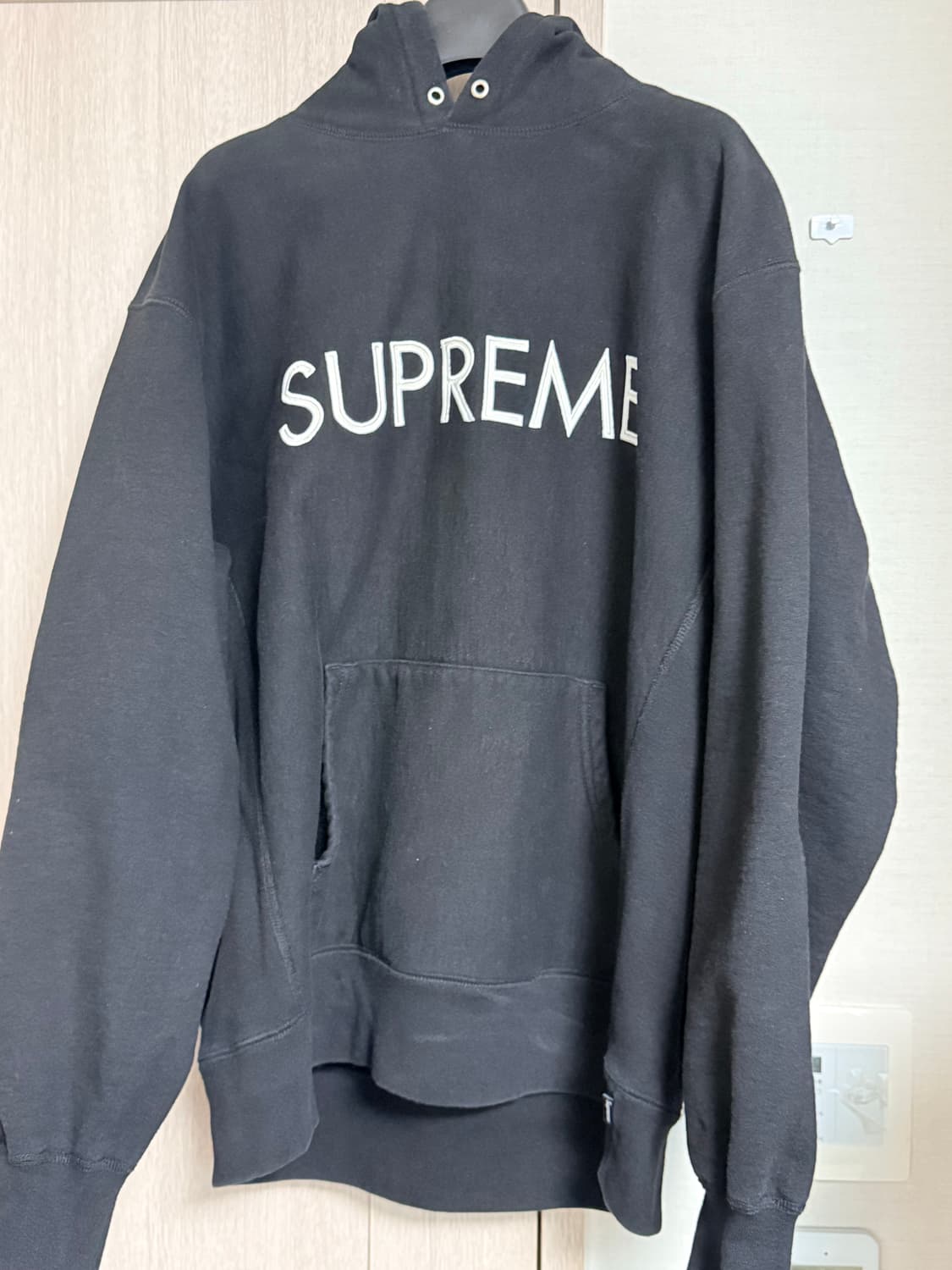 슈프림 캐피탈 후드 블랙 M 상품이미지2