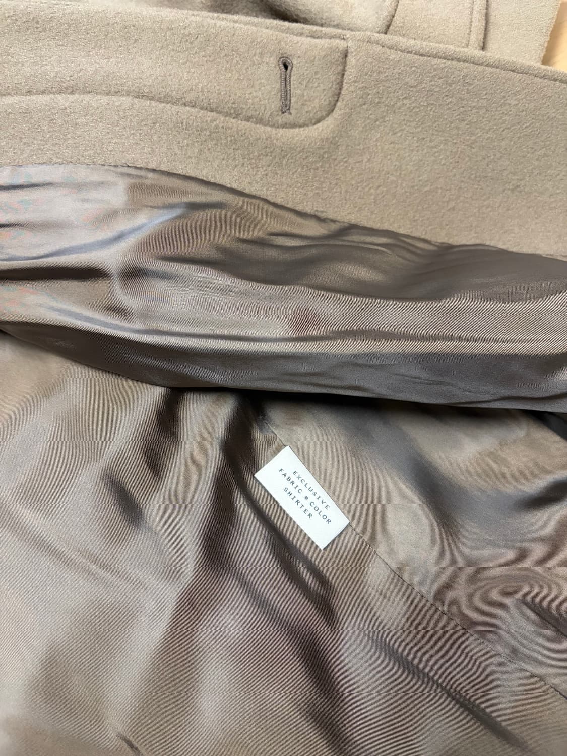 셔터 울 발마칸 코트 (새상품) L사이즈 상품이미지3