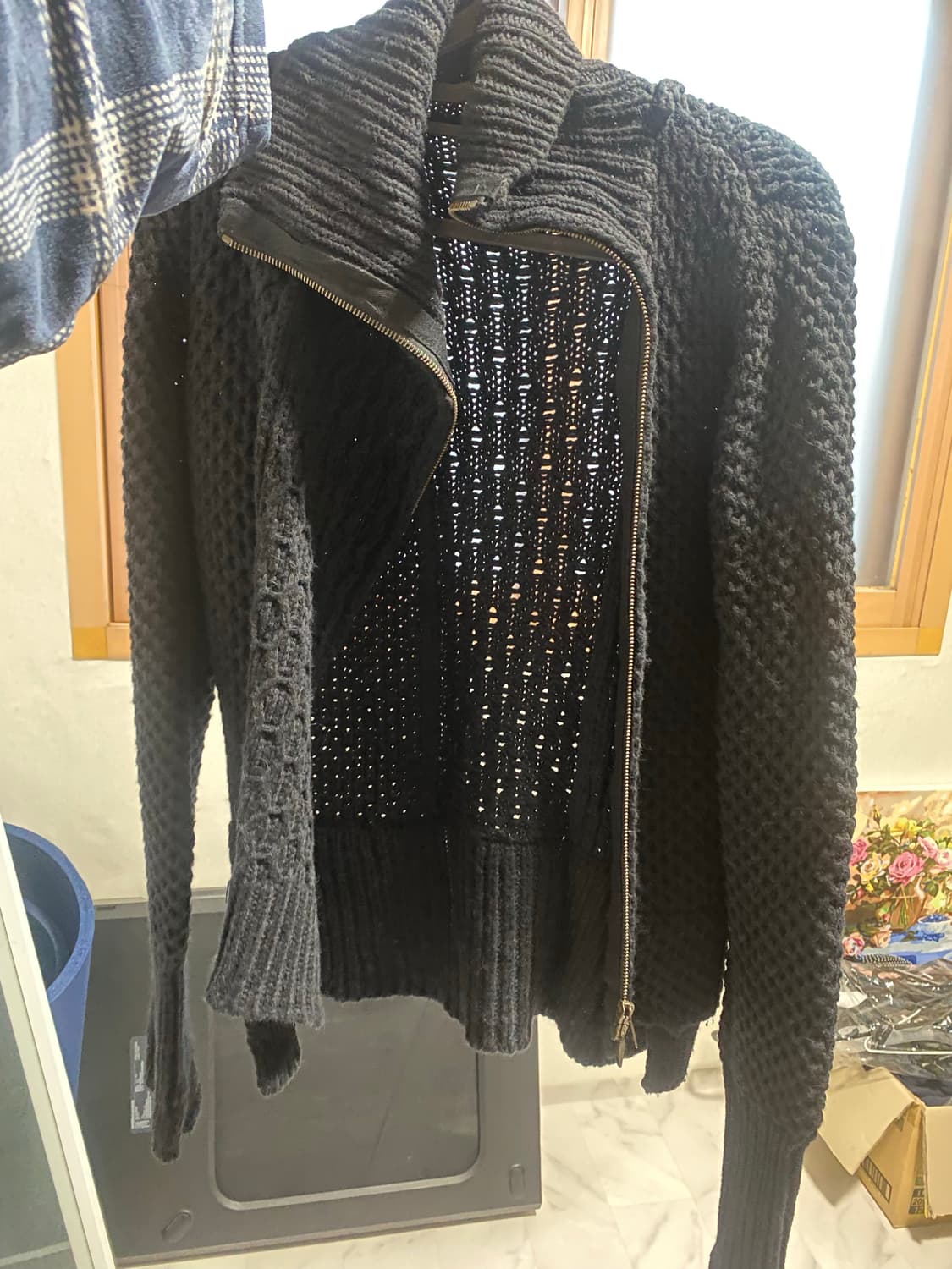 아티잔 브랜드 coast Weber ahaus 알파카 울니트 집업 상품이미지2