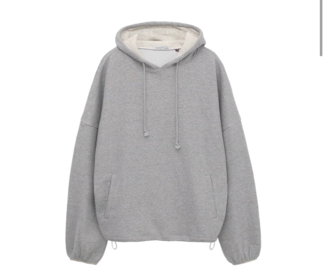 [3] 폴리테루 휴먼인덱스 볼륨후디 그레이 상품이미지1