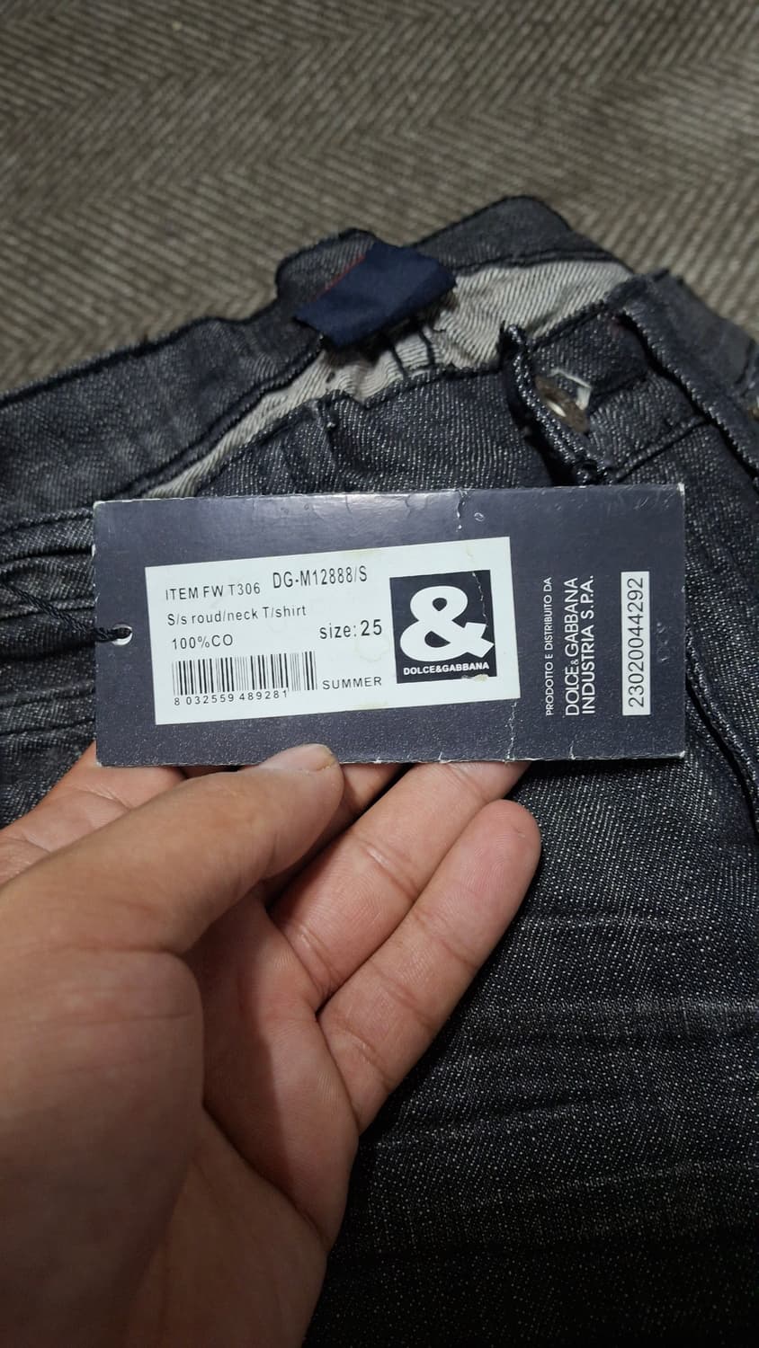 25)돌체앤가바나 다크워싱 슬림핏 데님팬츠 D&G 빈티지 상품이미지5