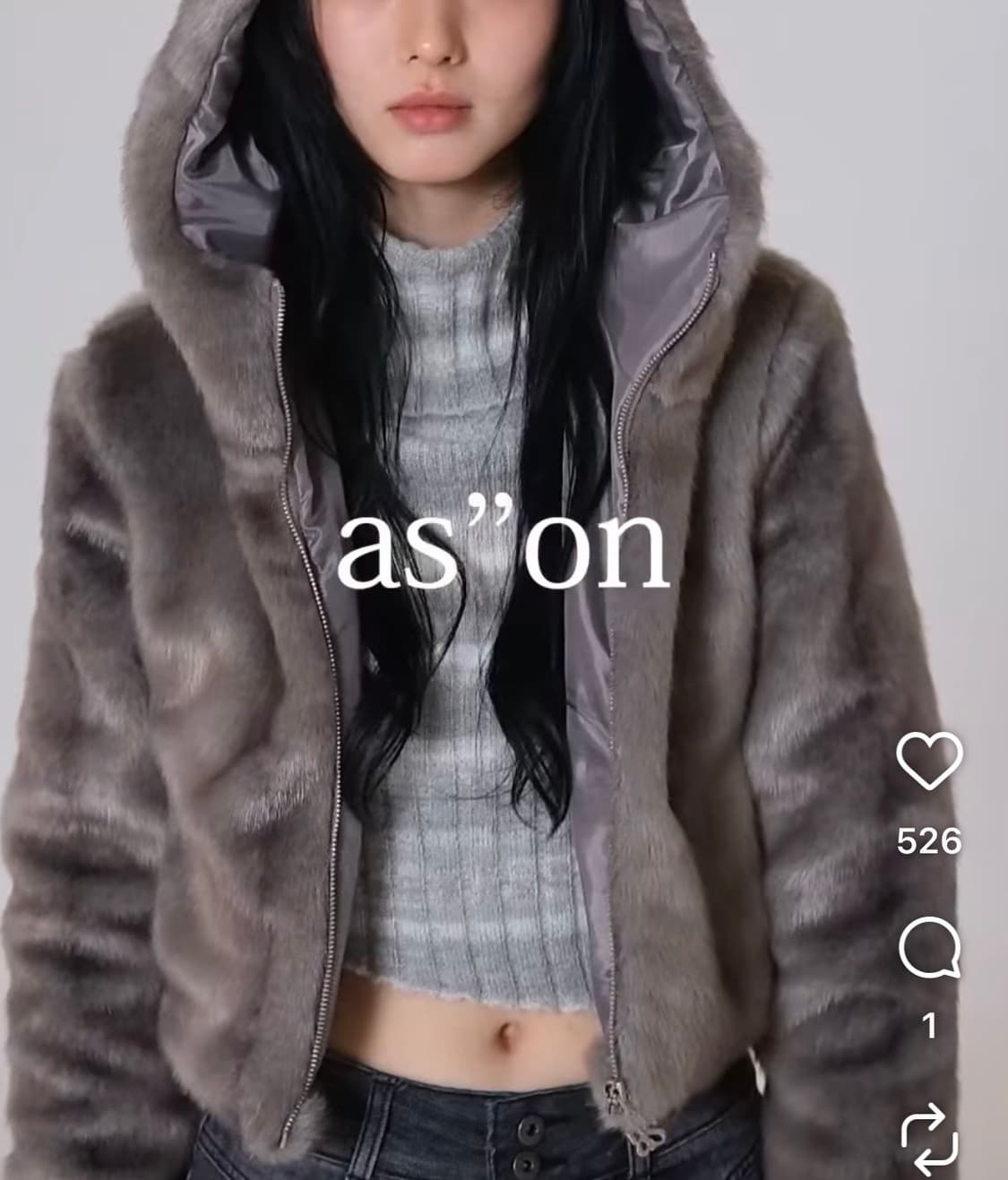 24/FW 애즈온 퍼자켓 상품이미지2