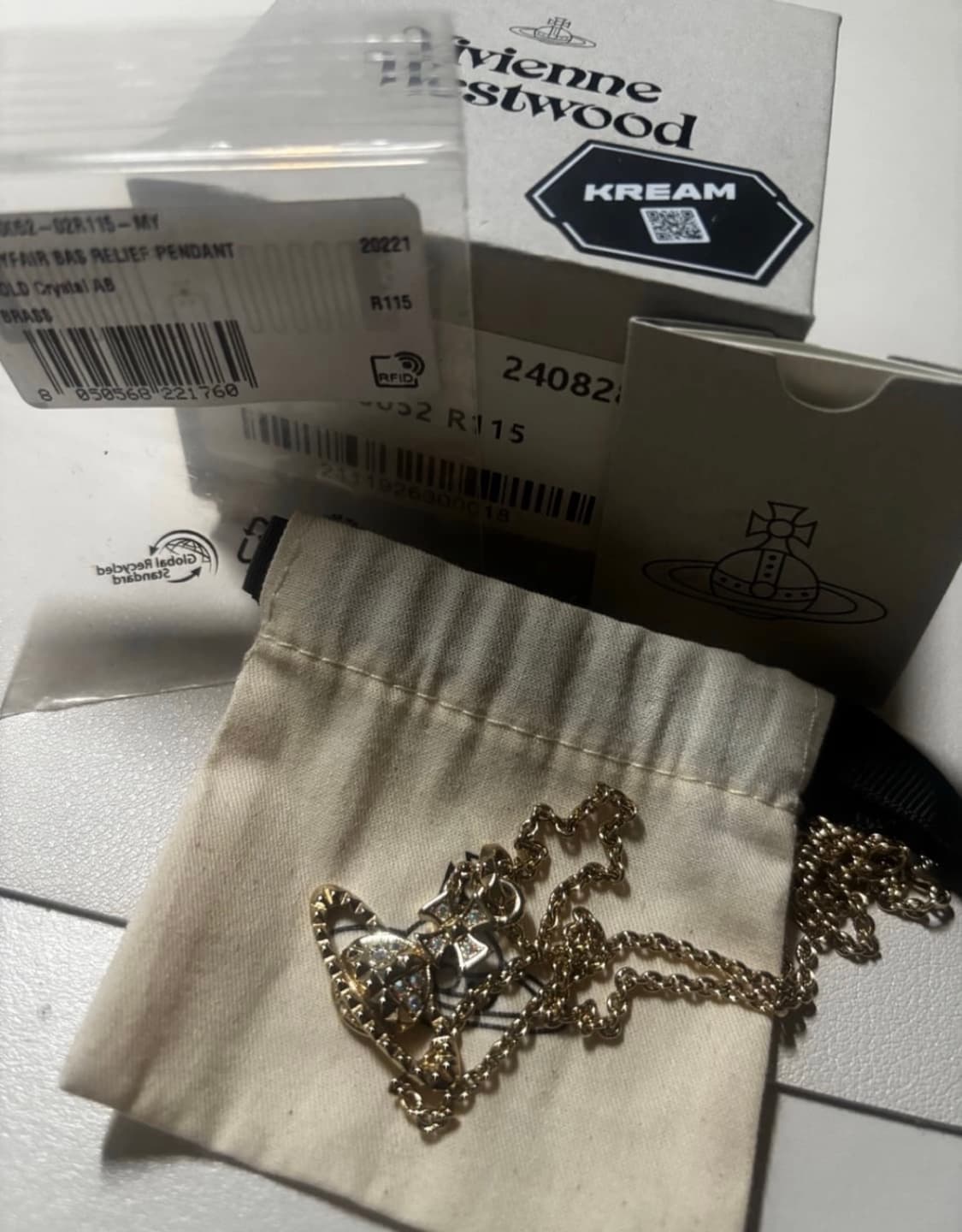 급처)비비안웨스트우드 메이페어 골드 목걸이 상품이미지3