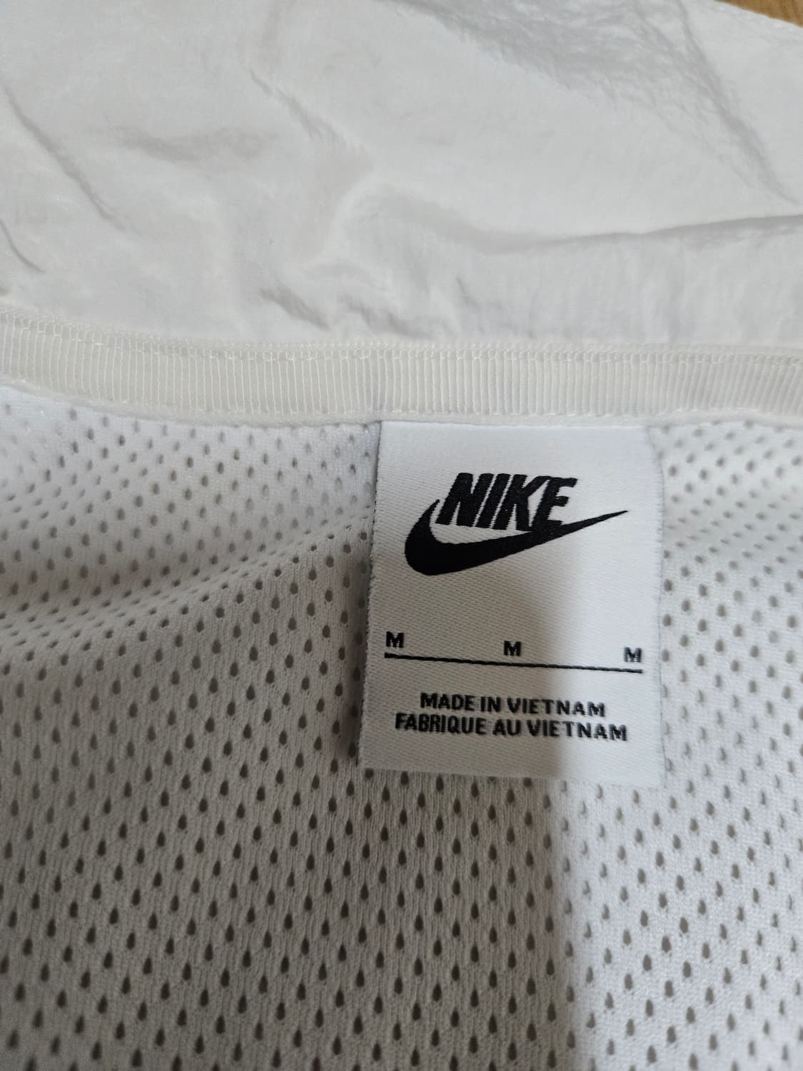 나이키 화이트 우븐 바람막이 점퍼 상품이미지8