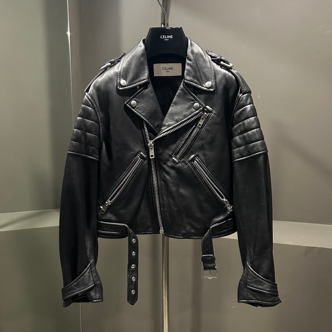 셀린느 바이커 스트랩 레더자켓 상품이미지1