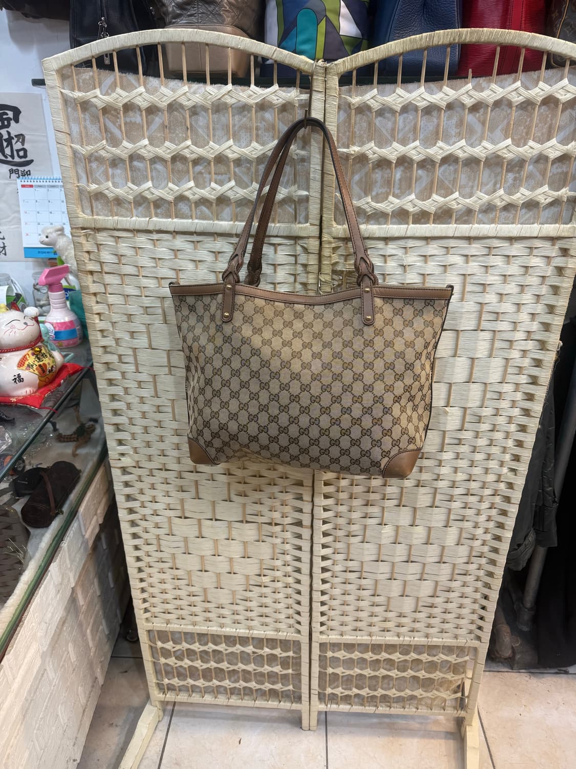 정품 구찌 자가드 쇼퍼백 팝니다 상품이미지1