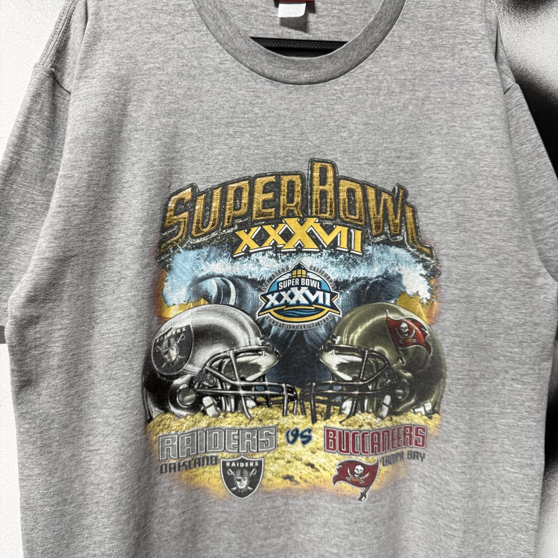 NFL 2003 슈퍼볼 빅사이즈 프린팅 반팔 티셔츠 상품이미지3