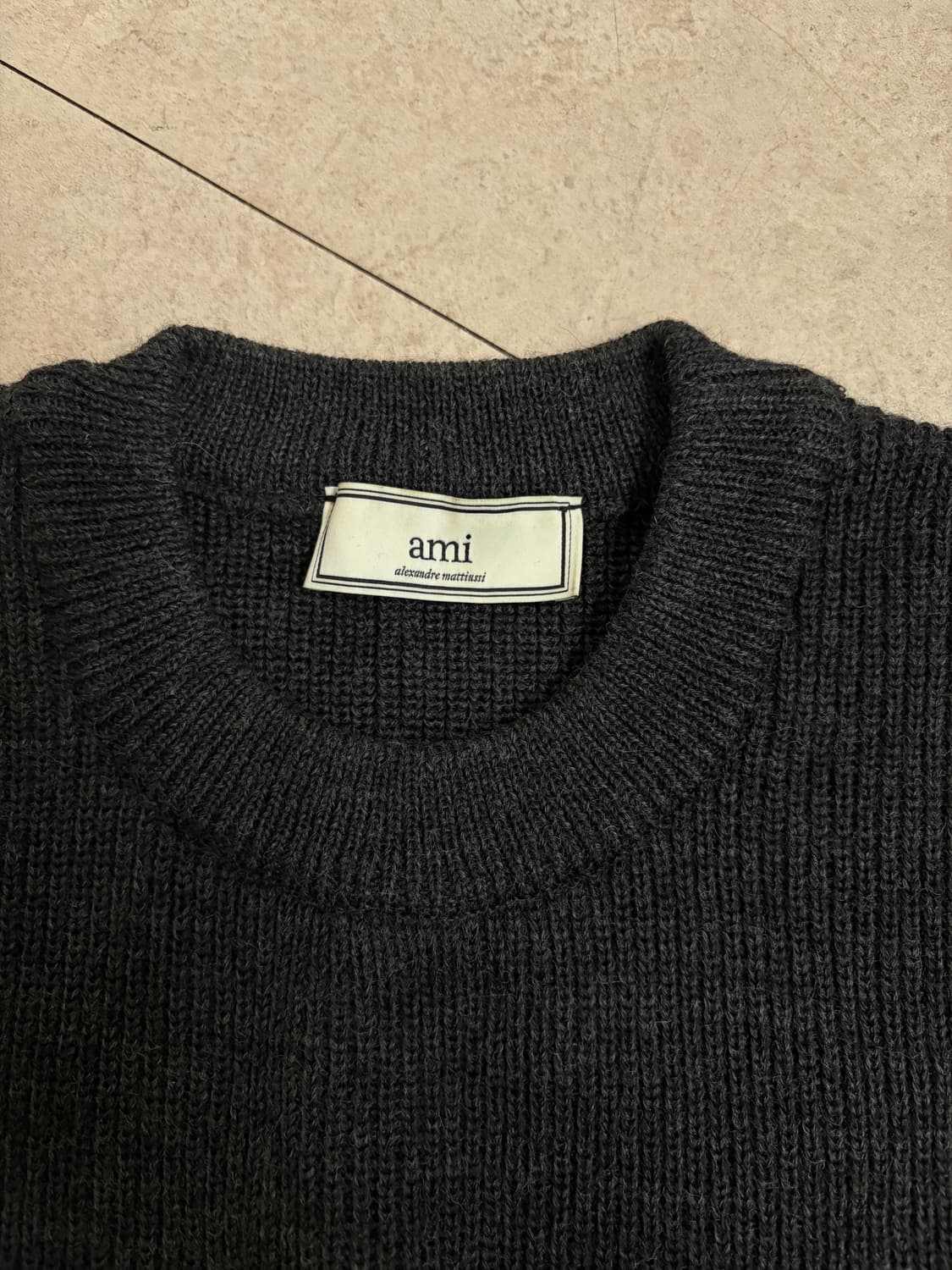 아미 챠콜 니트 남성 s 상품이미지3