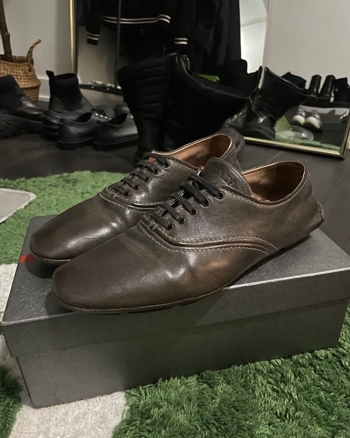 Leather sneakers 상품이미지1