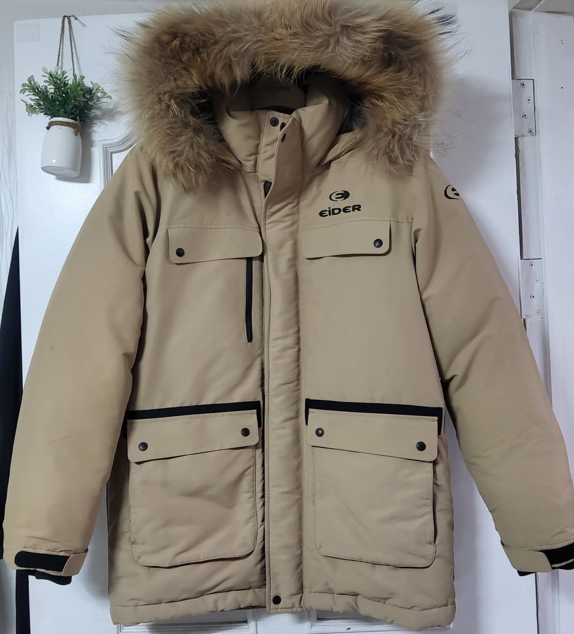 두툼한 아이더 구스다운 거위털 패딩 남자 95 마른 100 상품이미지1