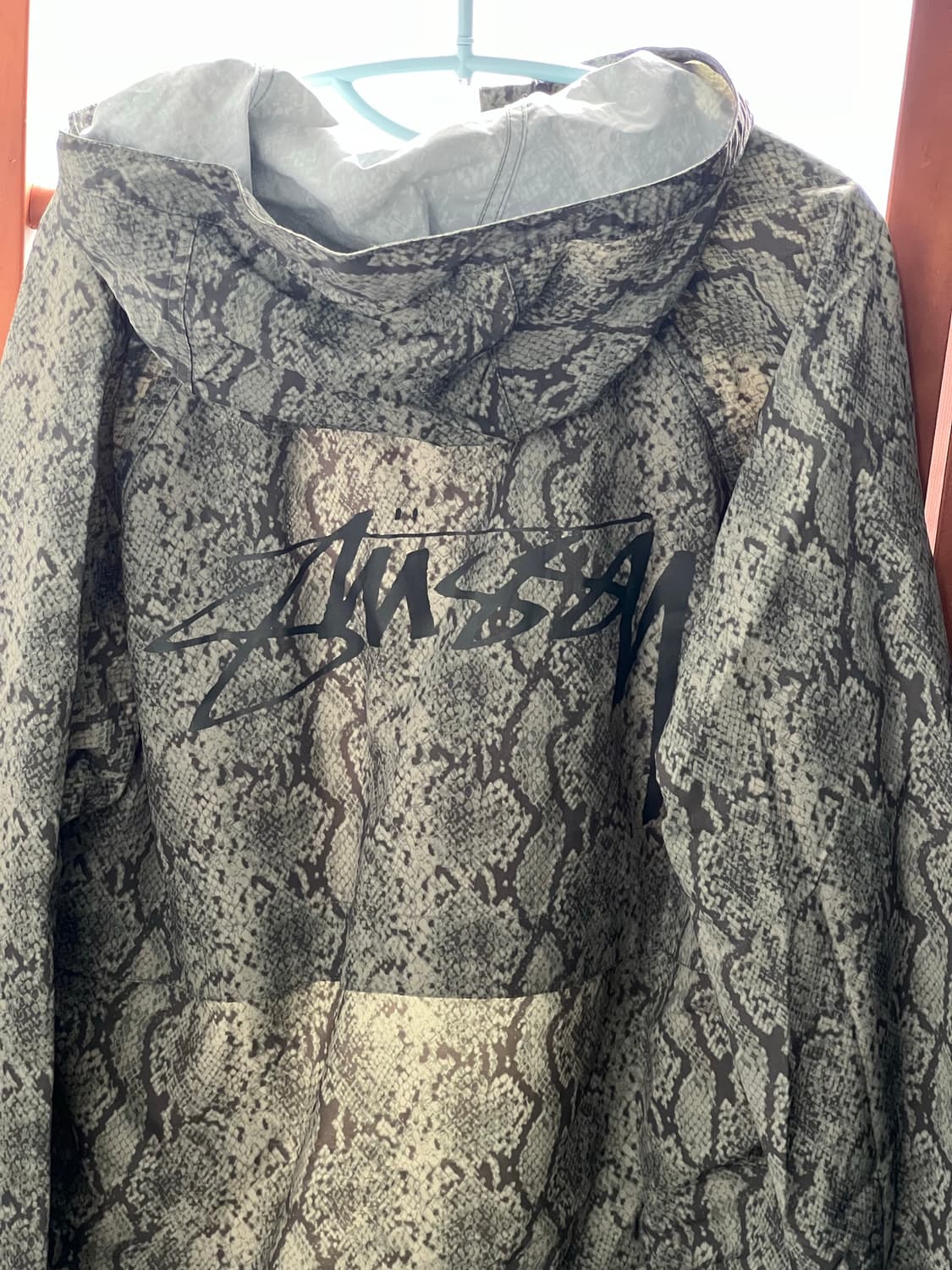 스투시 비치 쉘 스네이크 프린트 나일론 올리브 상품이미지2