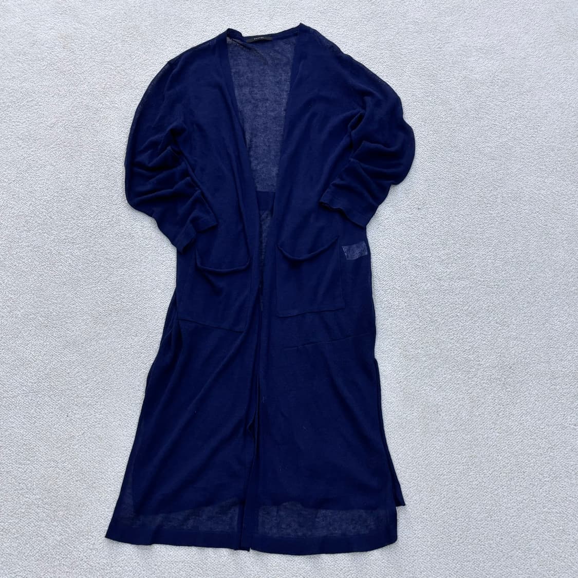 F 티렌 여성 네이비 롱 가디건 0415E 상품이미지1