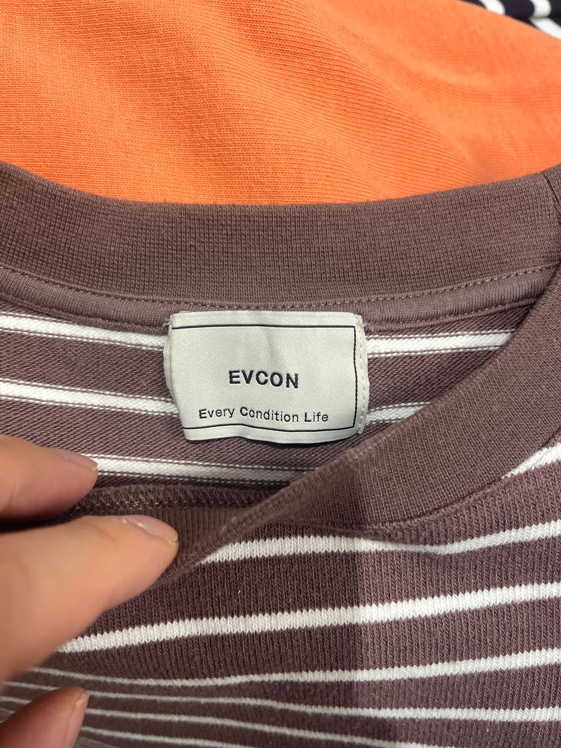 EVCON 에비콘 스트라이프 나그랑 오버핏 롱슬리브 3 상품이미지7