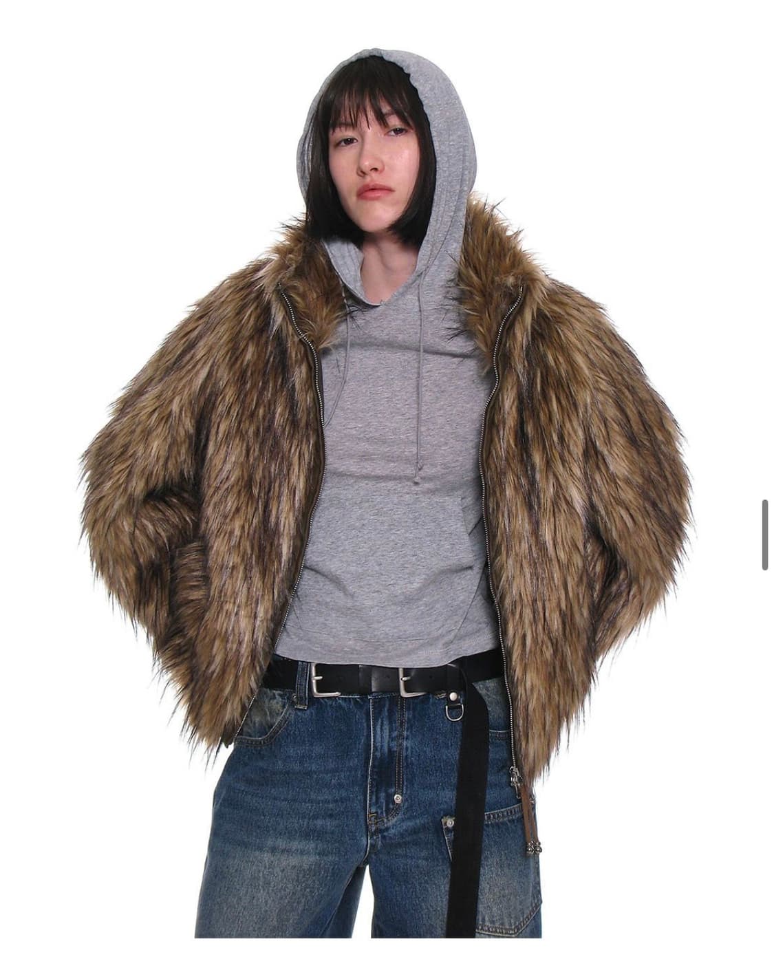 파르티멘토 우먼 퍼자켓 HIGH NECK FUR ZIP-UP JACKET 상품이미지2