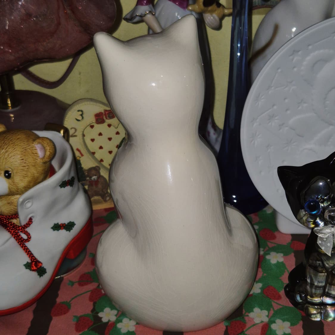 60s 스웨덴 핸드메이드 포셀린 고양이 피겨린 상품이미지10