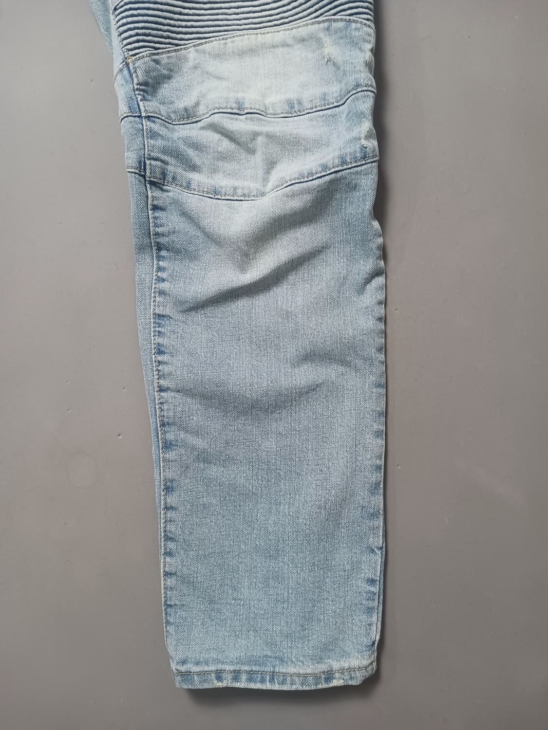 [36] 발망 연청 스크래치 바이커진 청바지 상품이미지5