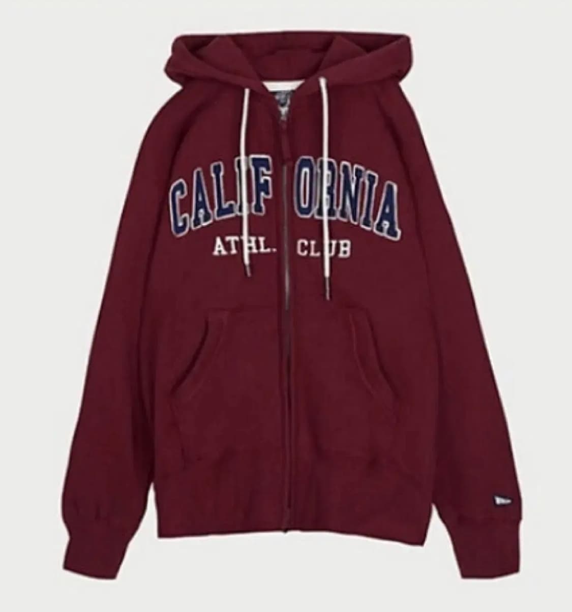 후아유 버건디 후드집업 상품이미지1