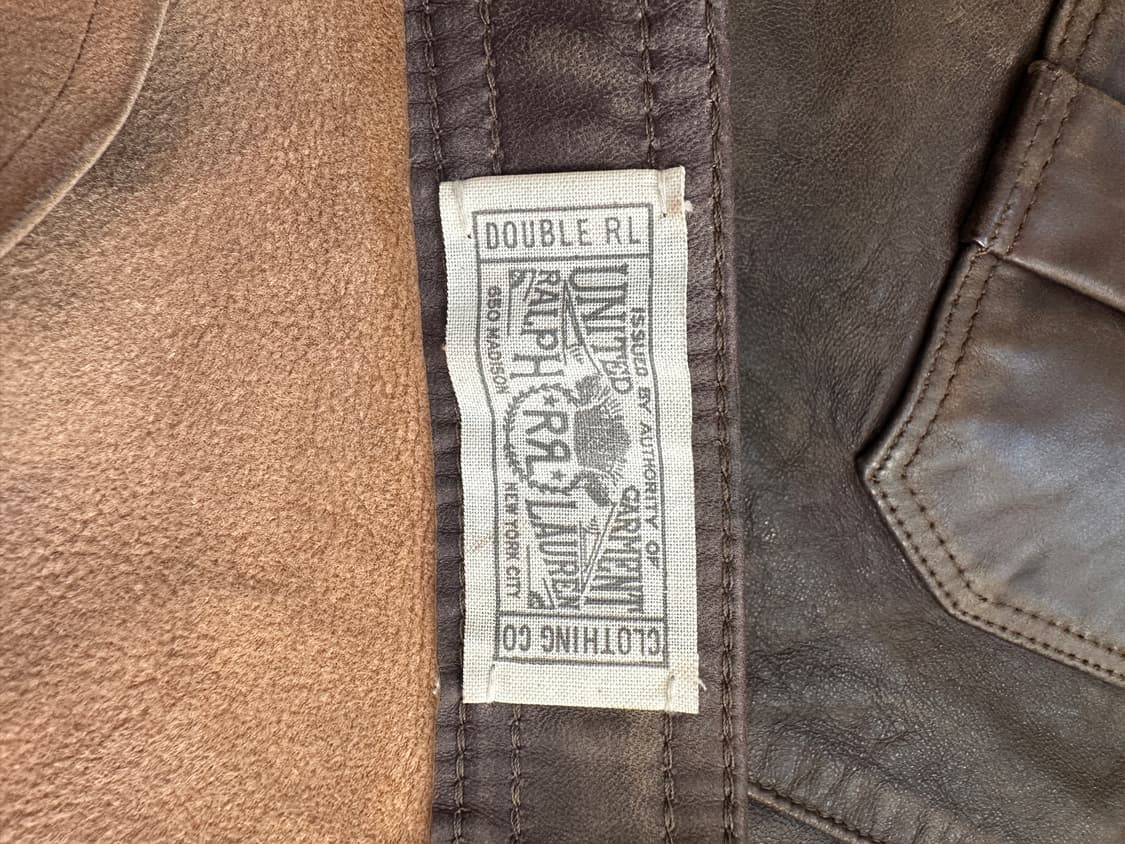 RRL 25ss 핸드디스트레스트 레더 오버셔츠 상품이미지7