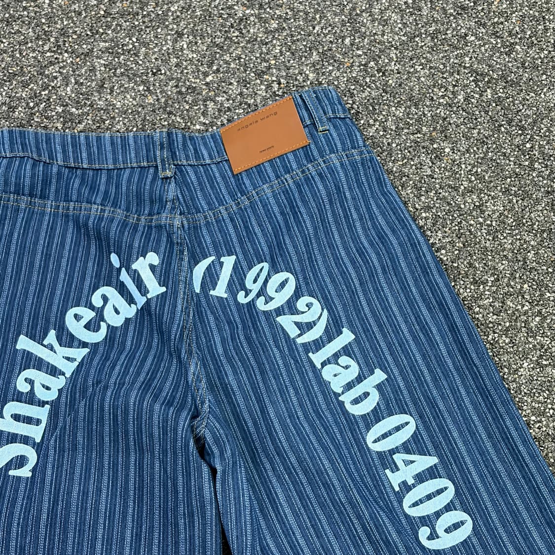 빈티지 프론트포켓 스트라이프 이니셜 팬츠 B3940 상품이미지3