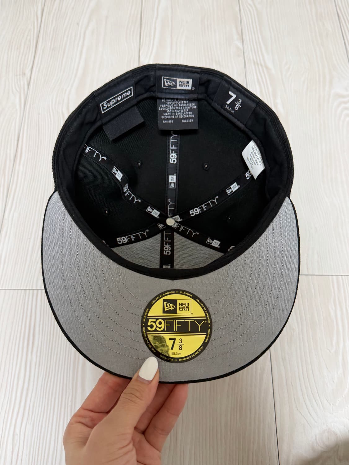 슈프림 본즈 박스로고 뉴에라 블랙 - 25SS  상품이미지2