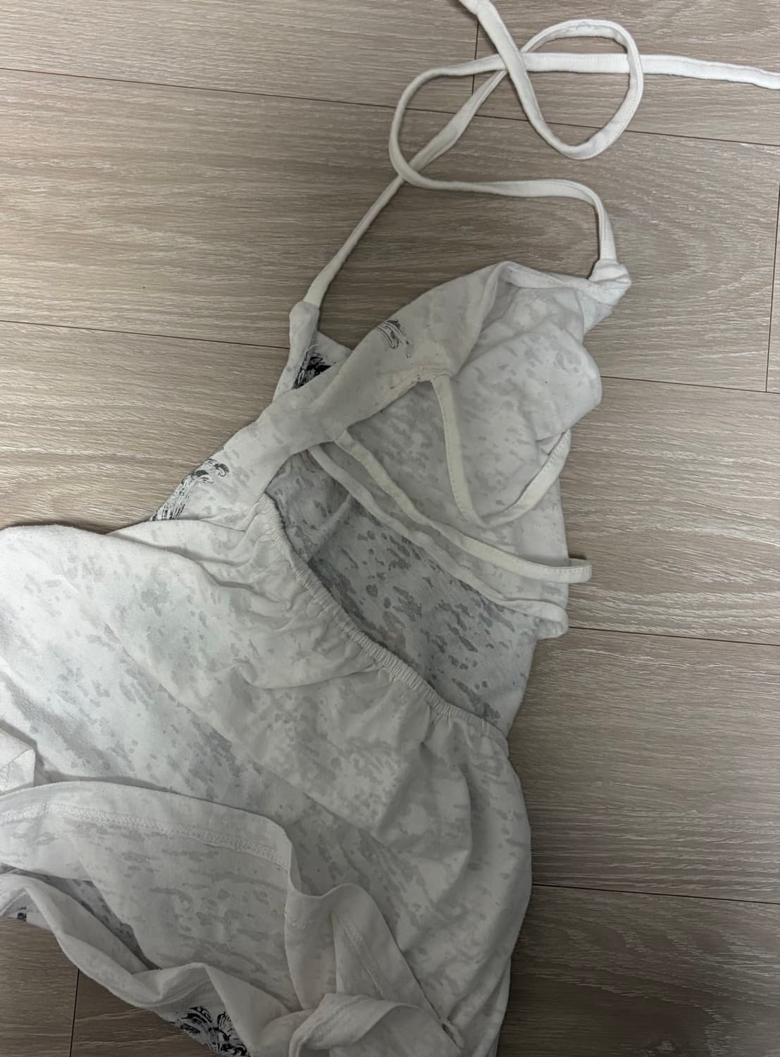할리데이비슨 홀터넥 백리스 비즈 나시 슬리브리스 빈티지 상품이미지2