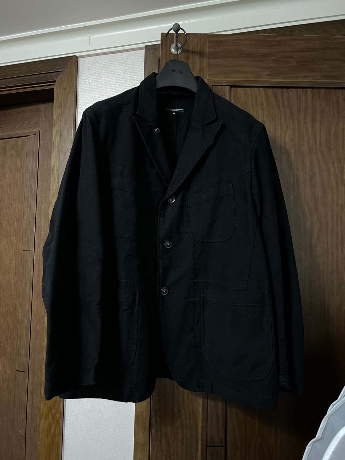 엔지니어드가먼츠 베드포드 자켓 몰스킨 블랙 M 상품이미지1