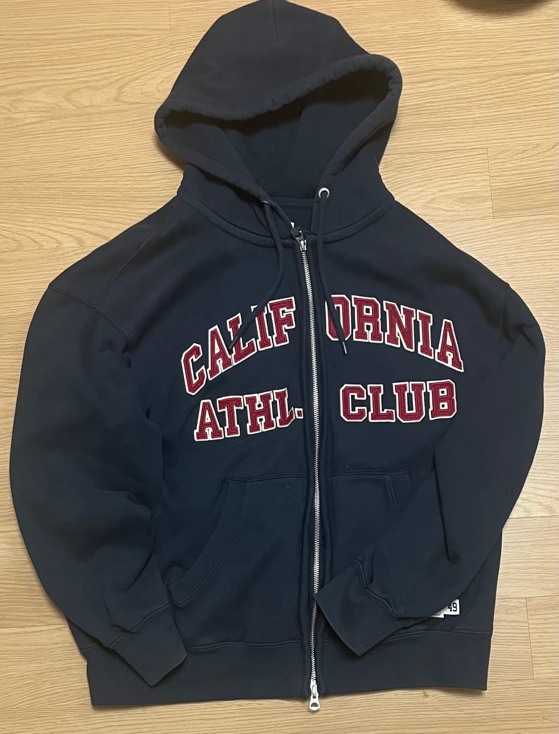 후아유 네이비 후드집업 상품이미지1