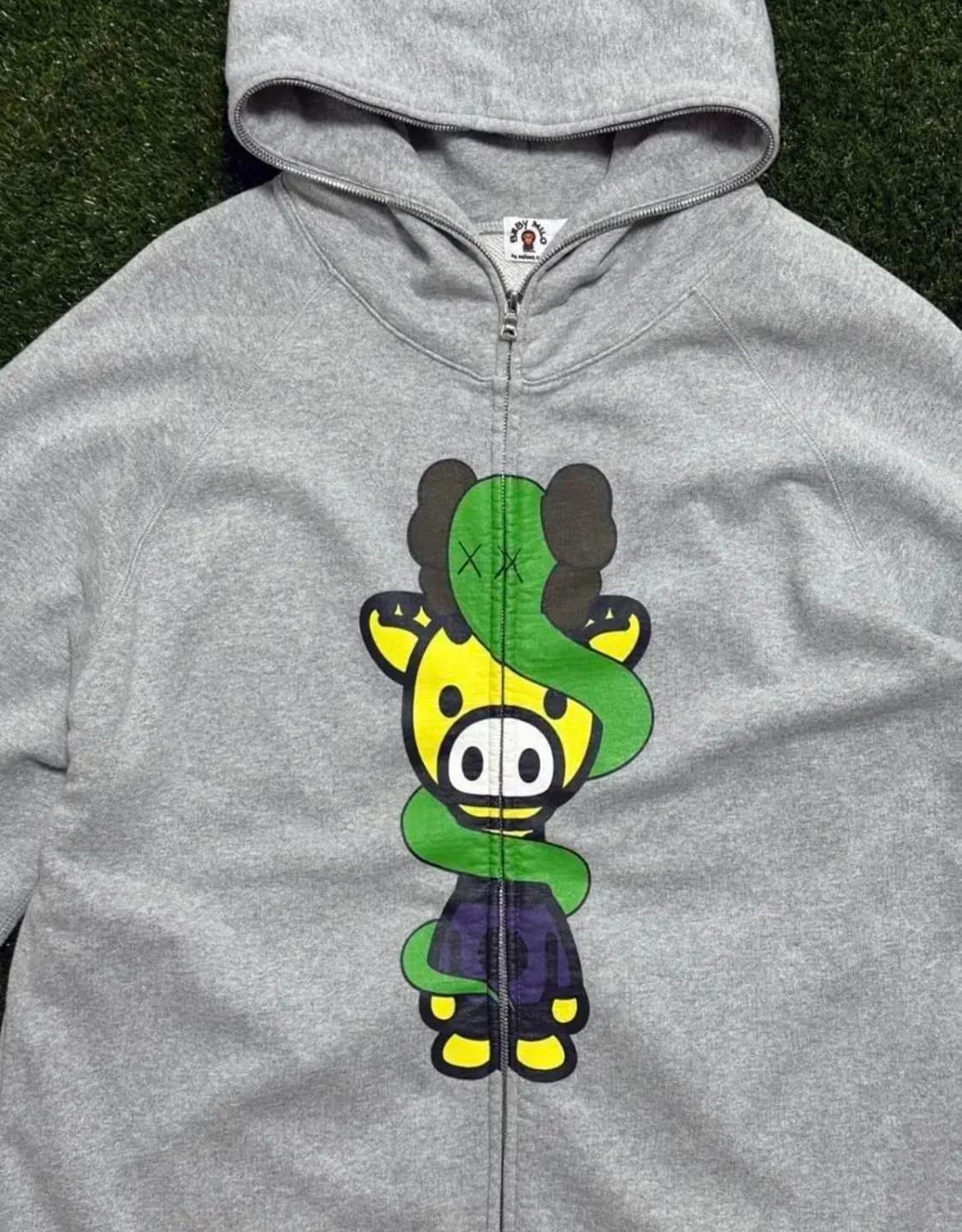 베이프 x 카우스 풀집업 후드 상품이미지2