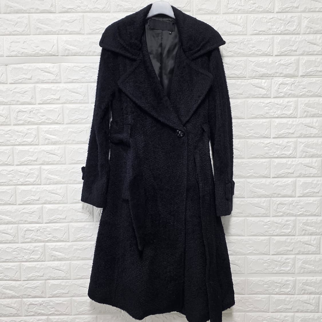 택포) 한섬 오브제 코트 블랙 M 상품이미지1