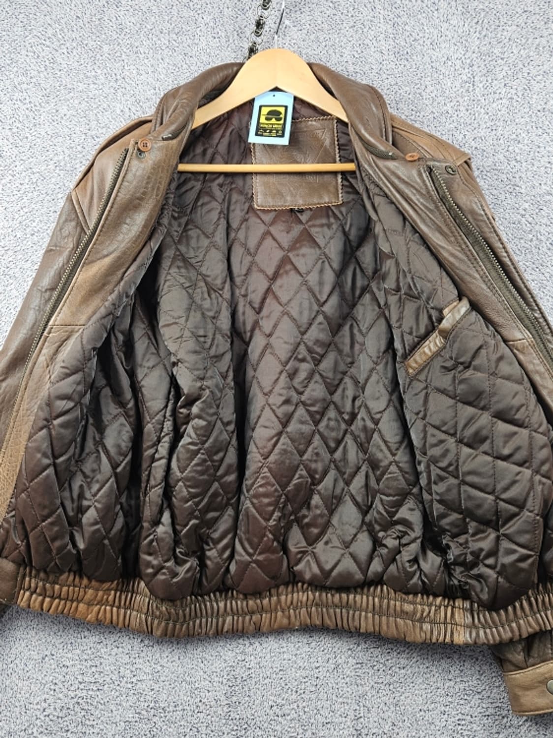 90's SHEEP SKIN A-2 플라이트 자켓 ( L )/ 10654 상품이미지7