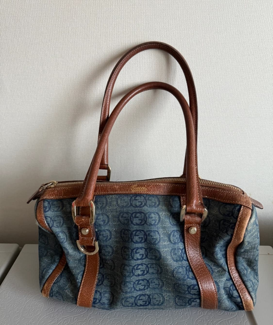 구찌 블루데님 숄더백 상품이미지2