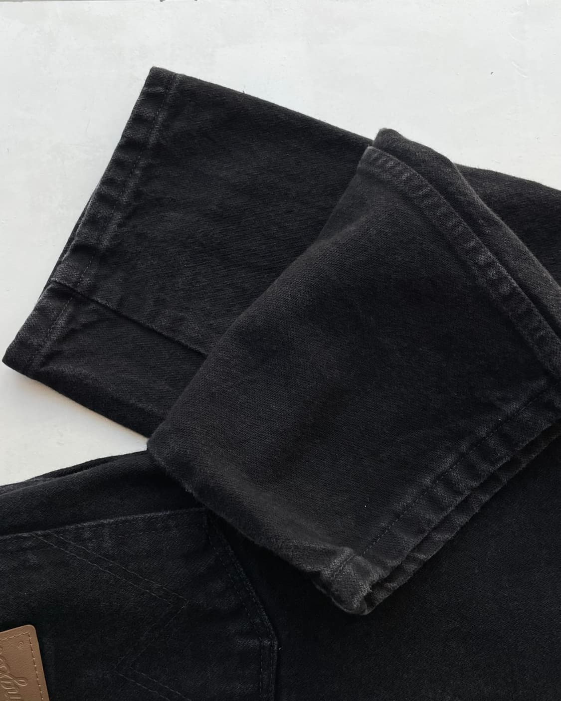 Wrangler 936 wbk ( 랭글러 카우보이 컷 블랙 데님 ) 상품이미지10