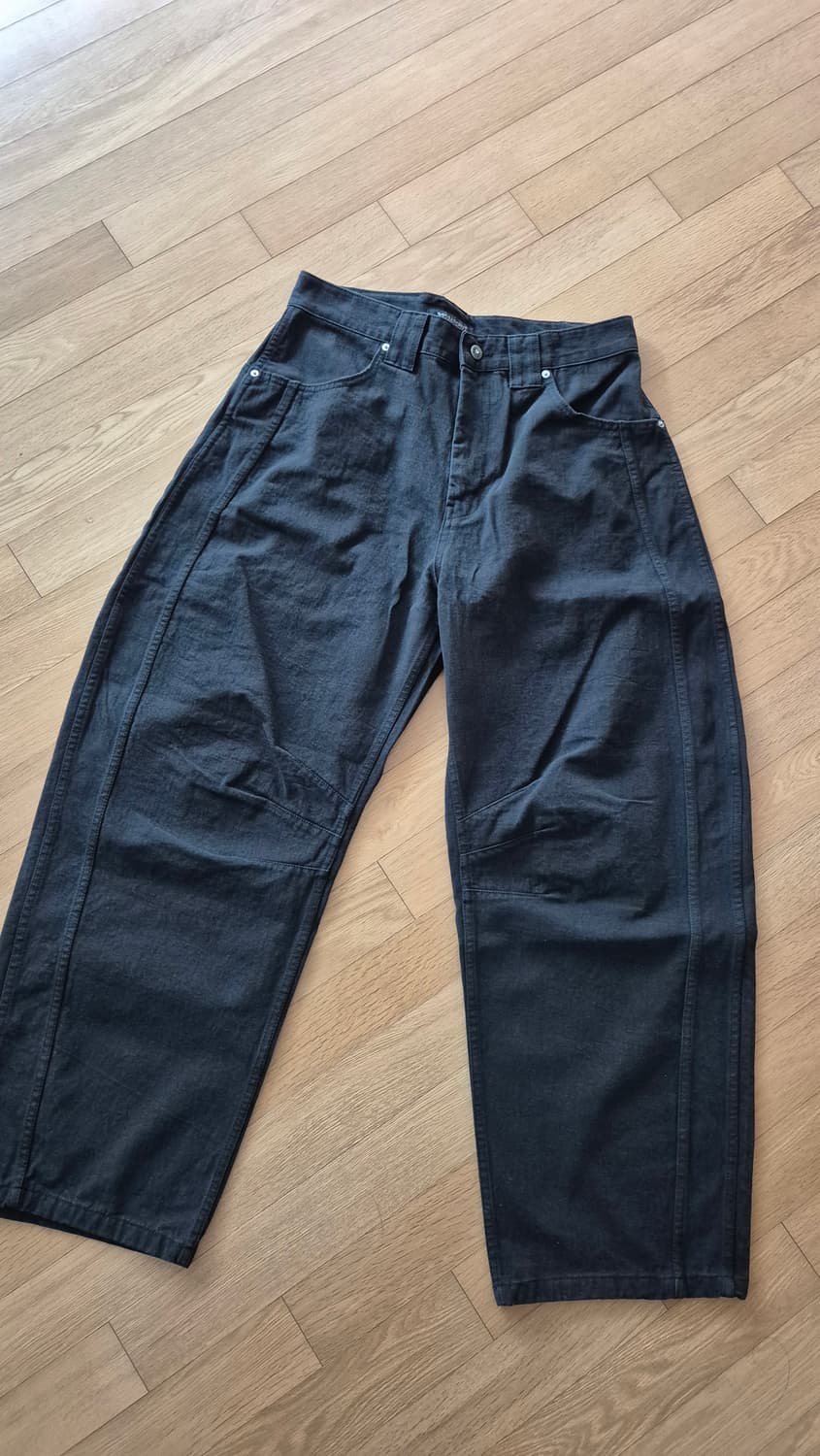 9999아카이브 테크니컬 커브드진 블랙 2사이즈 상품이미지1