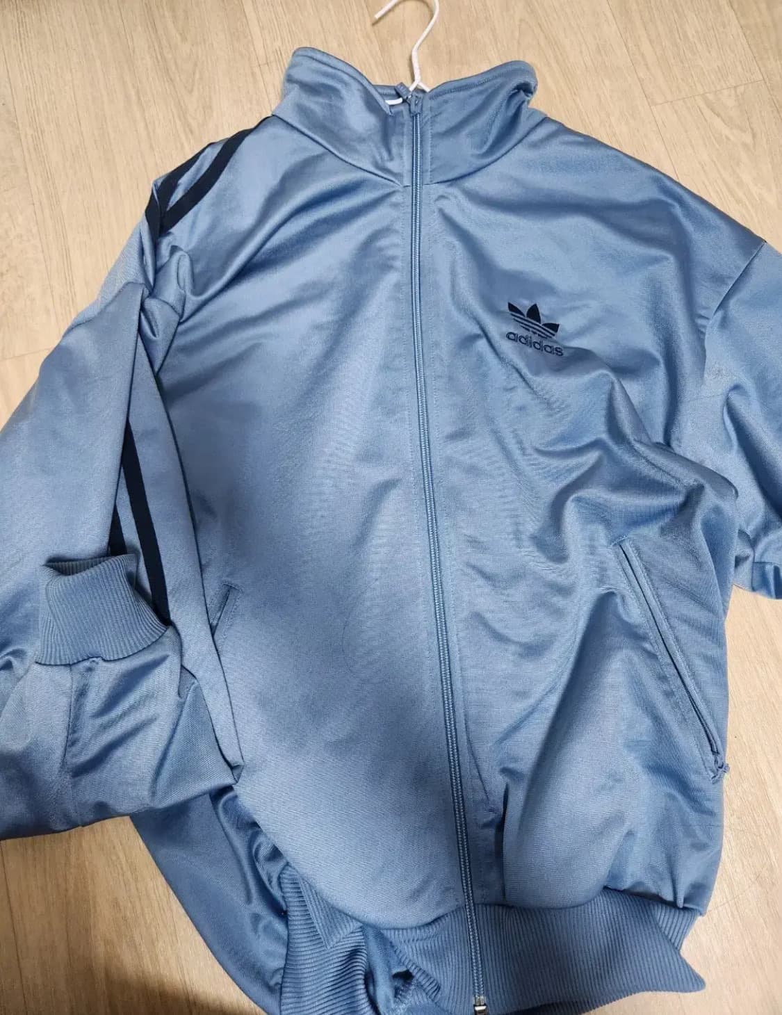 아디다스 빅로고 져지 트랙탑 소라색 상품이미지2