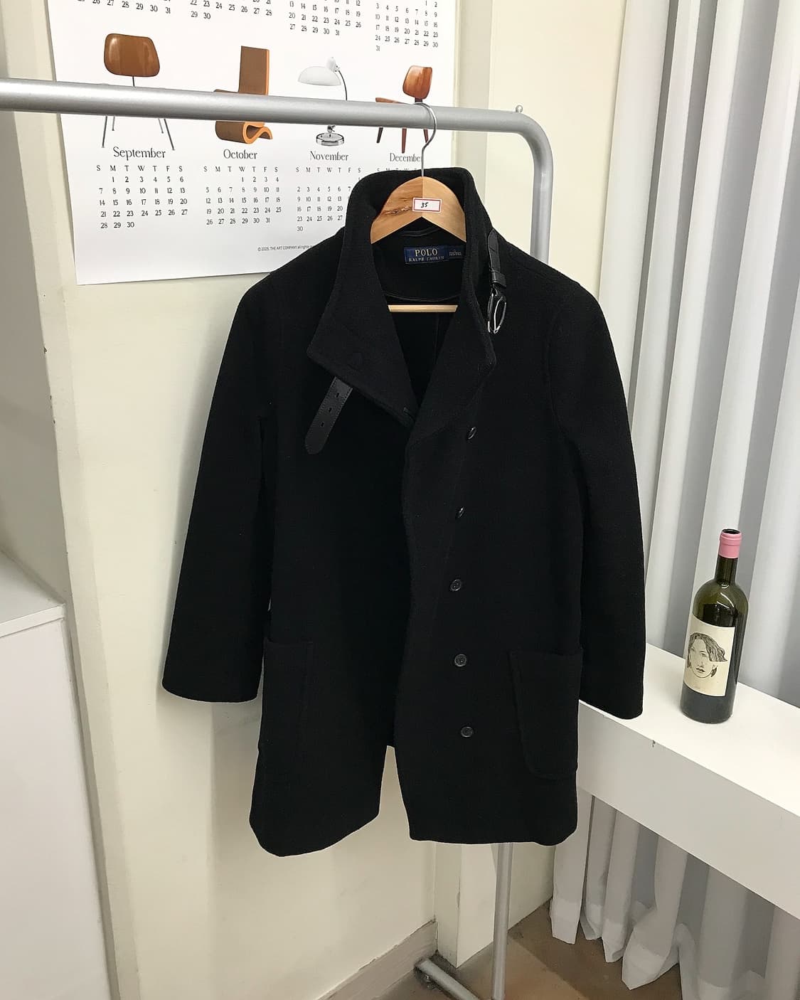 폴로 넥버클 울 코트 상품이미지2