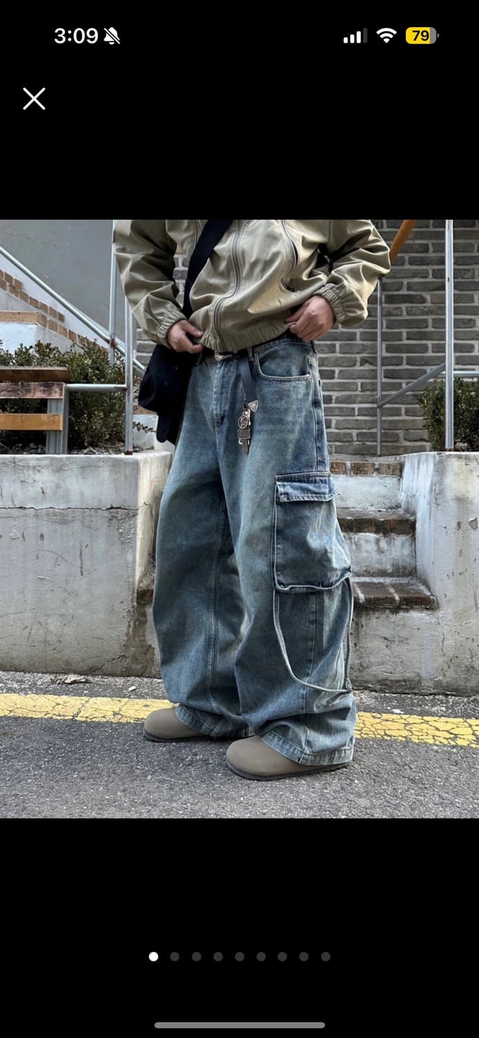 단스튜디오 워크 브릿지 스트랩 데님 상품이미지1