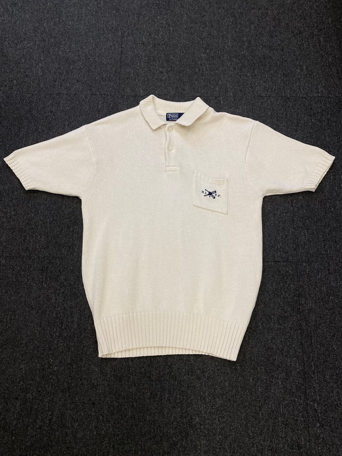 90s Polo 폴로 랄프로렌 코튼 카라 니트 상품이미지3