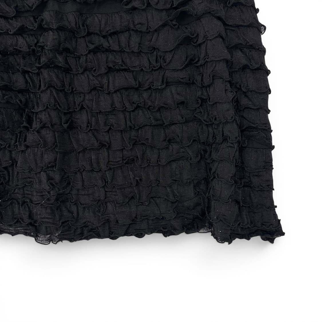 Black Frill Layering Mini Skirt 상품이미지4