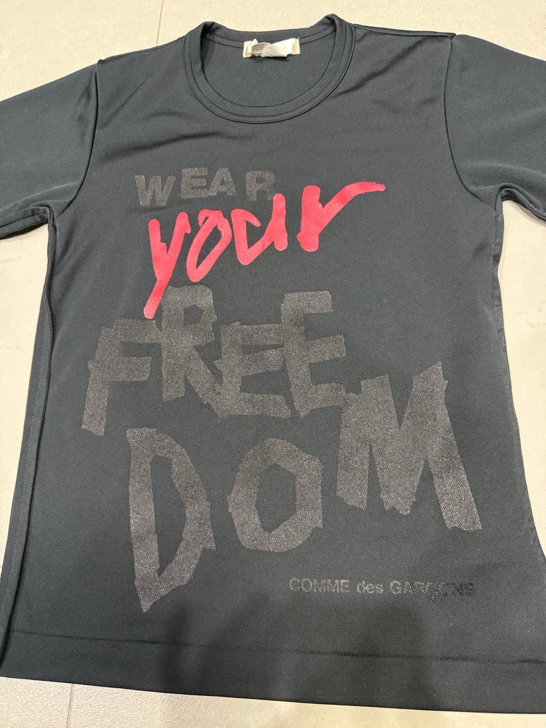 2017 꼼데가르송 네 자유를 입어 반팔 티셔츠 상품이미지2