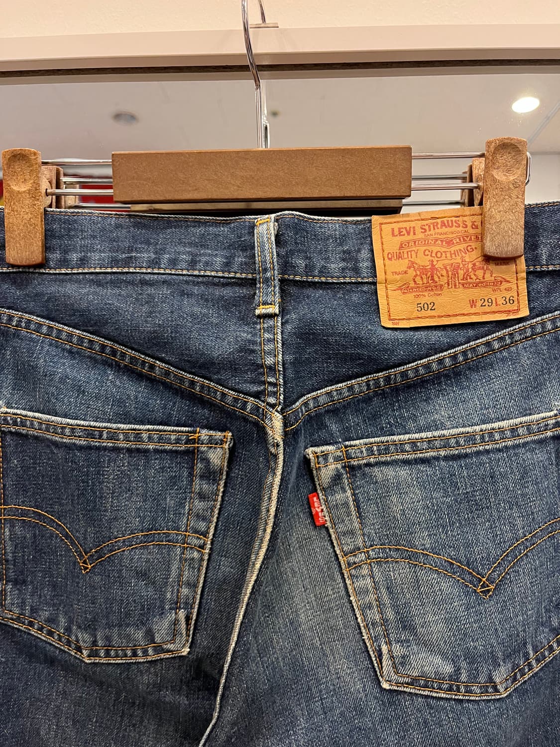 90s Levis 리바이스 502xx 셀비지 데님 팬츠 (Japan) 상품이미지5
