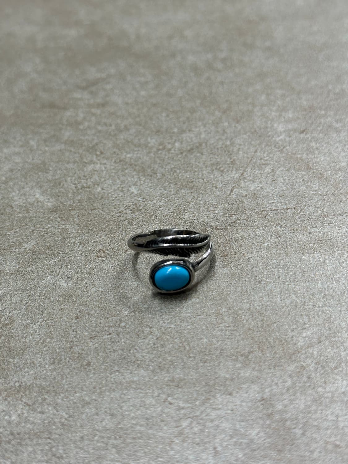 Blue feather Ring - 블루 깃털 반지 상품이미지2