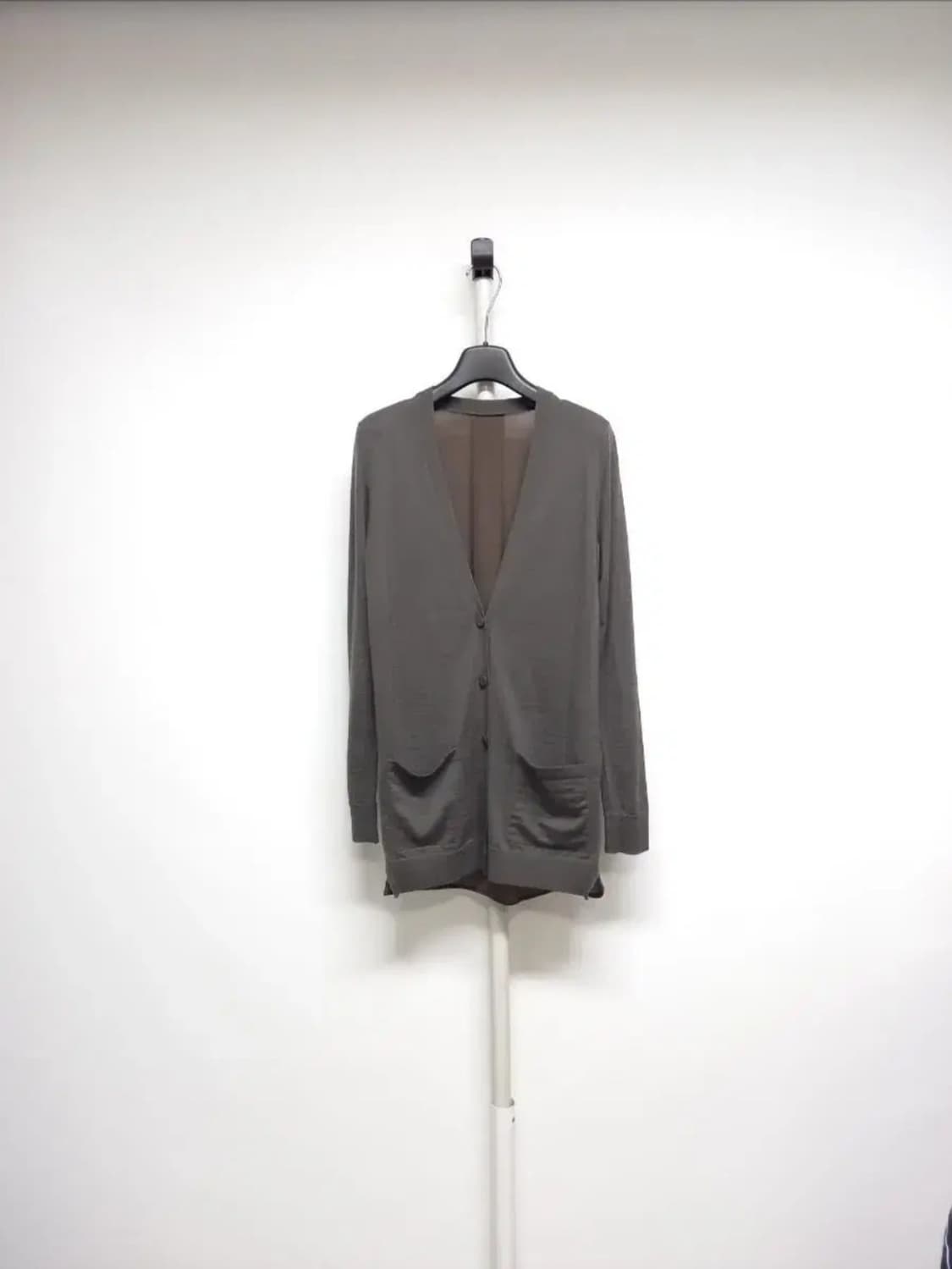 미샤 MICHAA 춘추 모.실크100  롱 가디건 55 상품이미지1