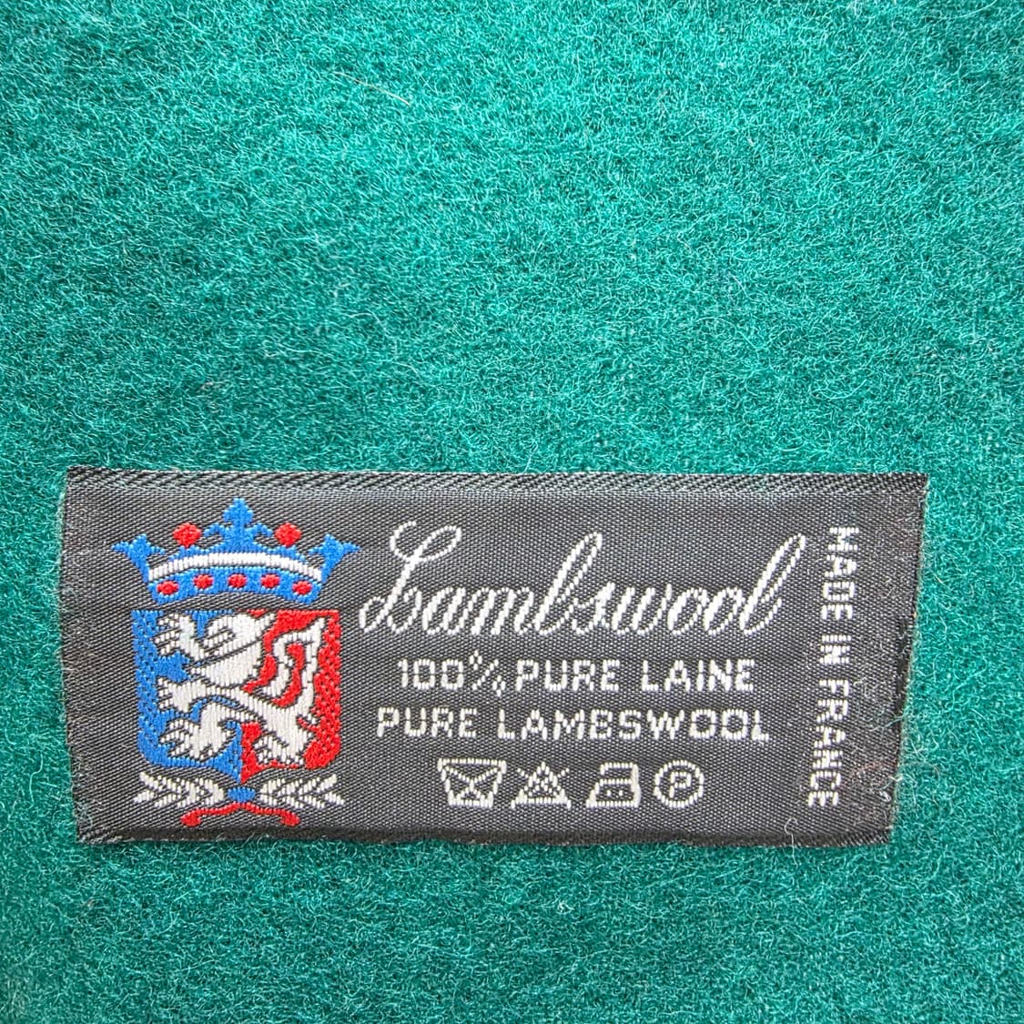 피에르가르뎅 100% 퓨어 램스 울 청록색 머플러 상품이미지8