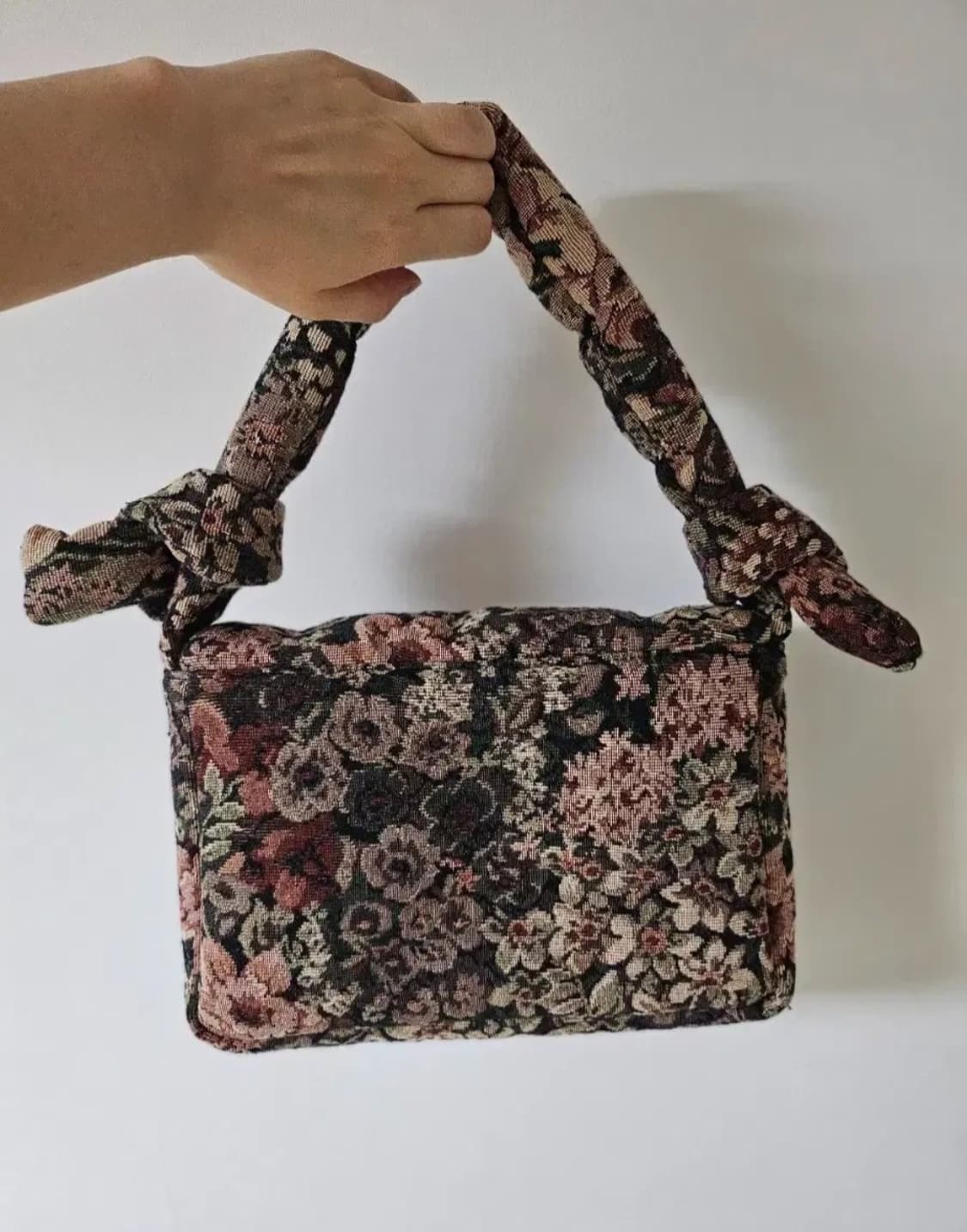 시엔느 빈티지 자카드 플라워 백 상품이미지9