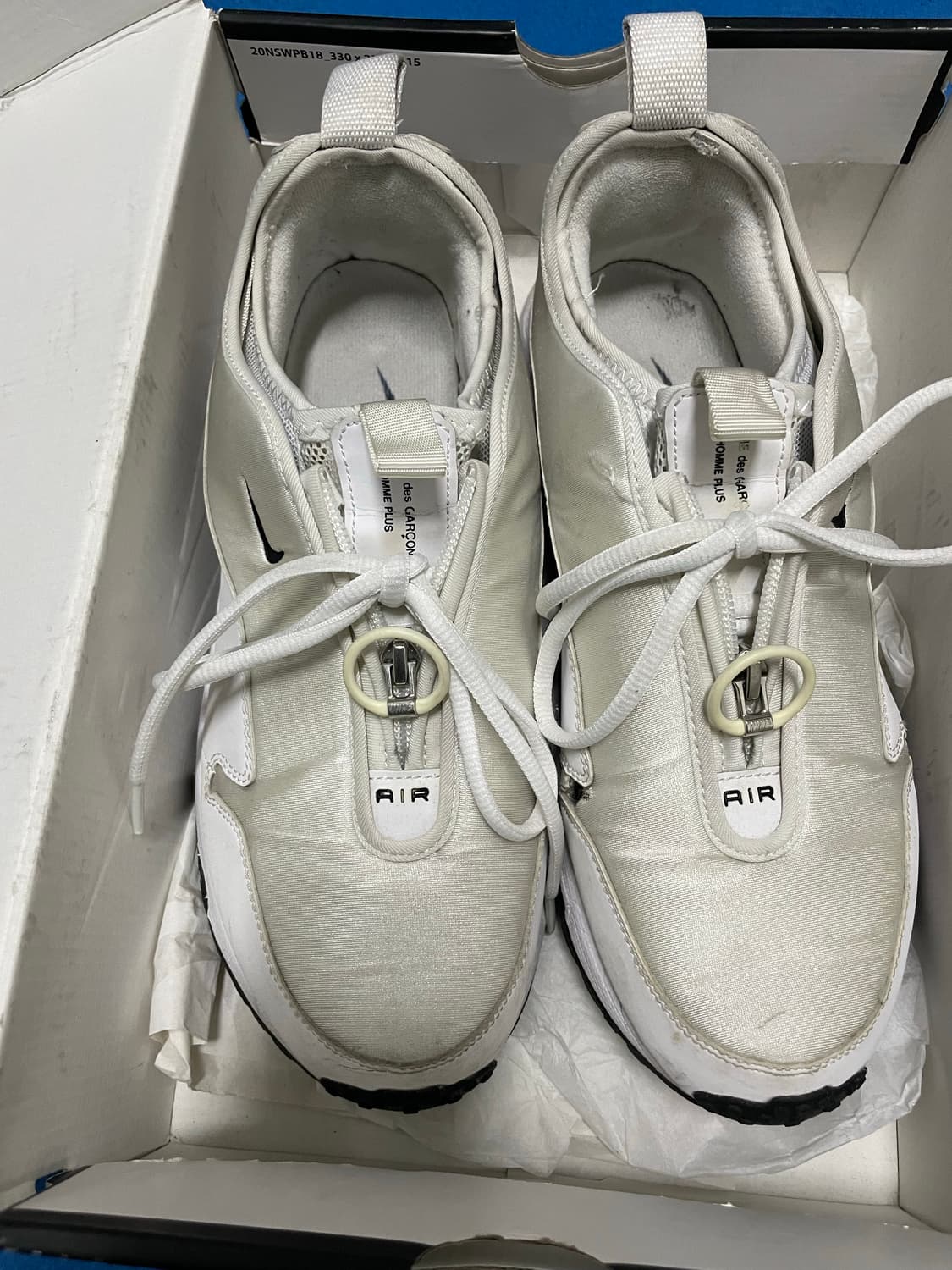 나이키 꼼데가르송 옴므 에어맥스 선더 SP 화이트 상품이미지3